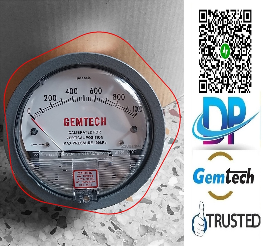 BEST SUPER SELLER GEMTECH I  DIFFERENTIAL PRESSURE GAUGE