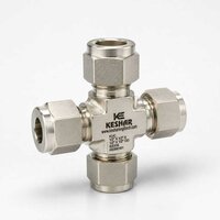 Instrumentation Tube Union Cross - Grade: 316