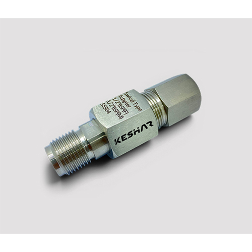 Pressure Gauge Swivel Adapter - Color: Grey