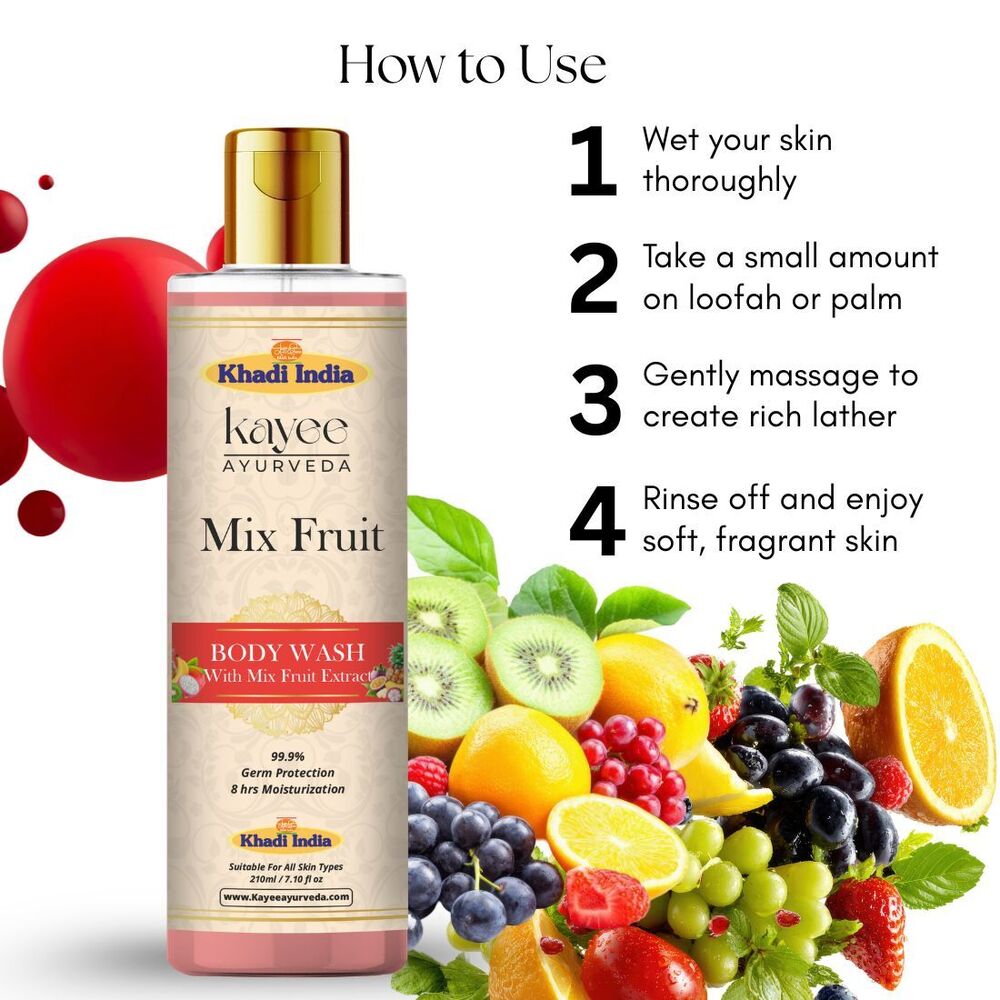 Mix Fruit Body Wash Kayee Ayurveda