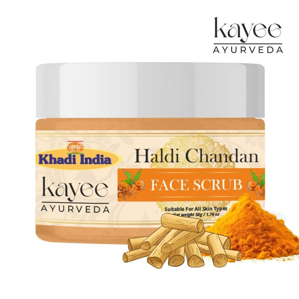 Haldi Chandan Face Scrub Kayee Ayurveda 50gm