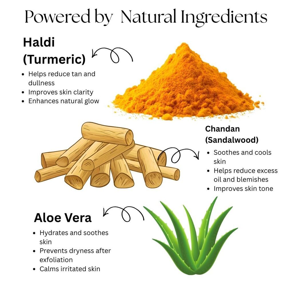 Haldi Chandan Face Scrub Kayee Ayurveda 50gm