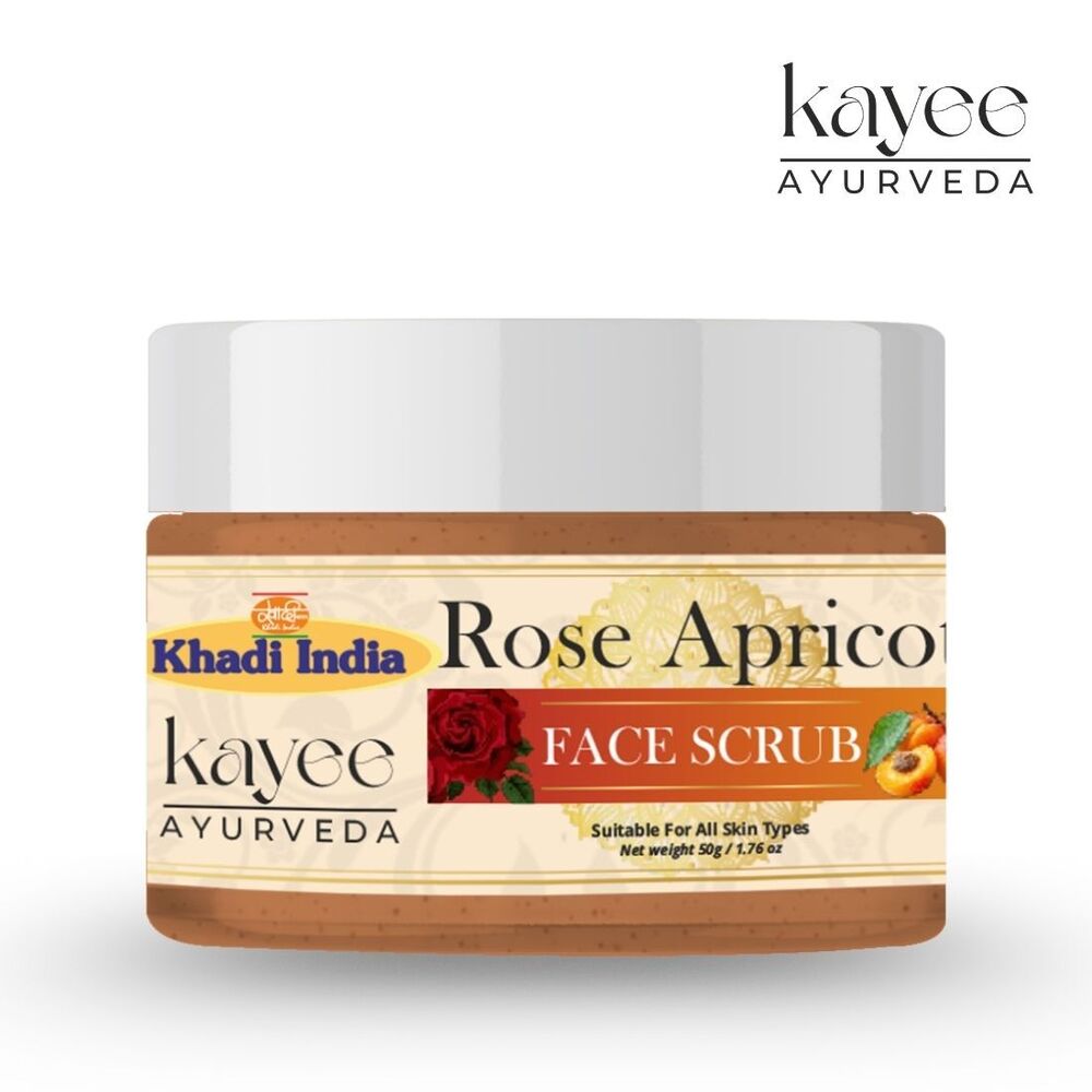 Rose Apricot Face Scrub Kayee Ayurveda 50gm