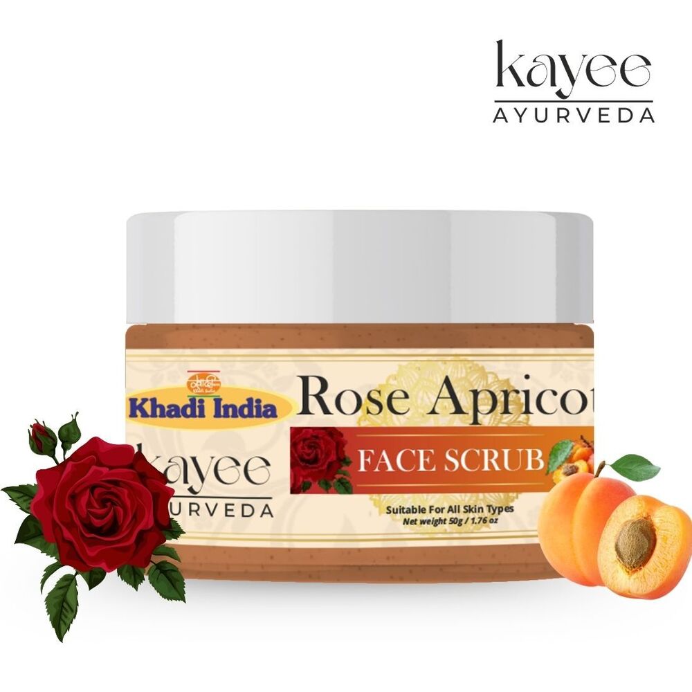 Rose Apricot Face Scrub Kayee Ayurveda 50gm
