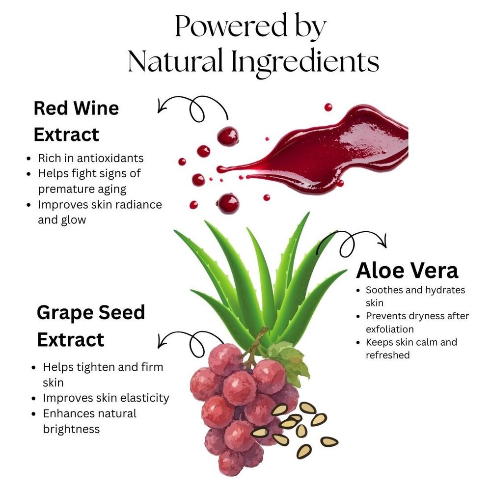 Red Wine Face Scrub Kayee Ayurveda 50gm