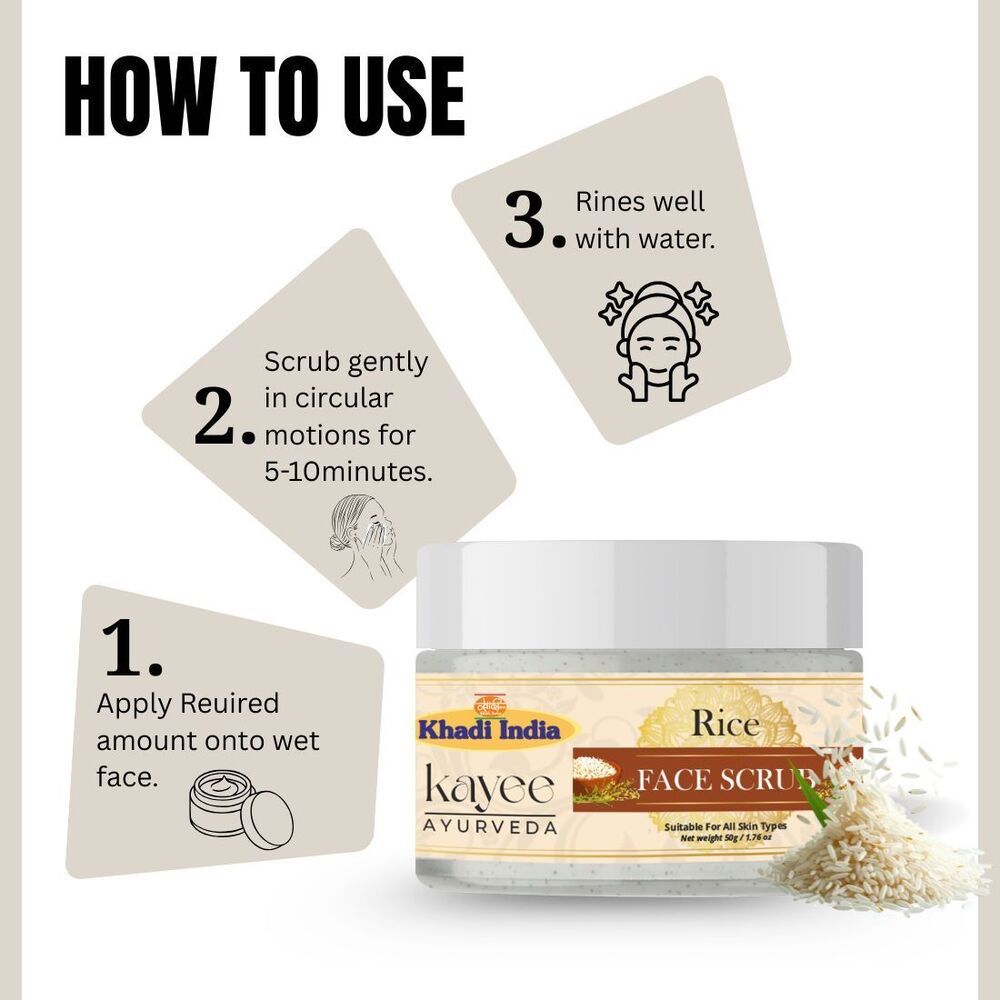 Rice Face Scrub Kayee Ayurveda 50gm