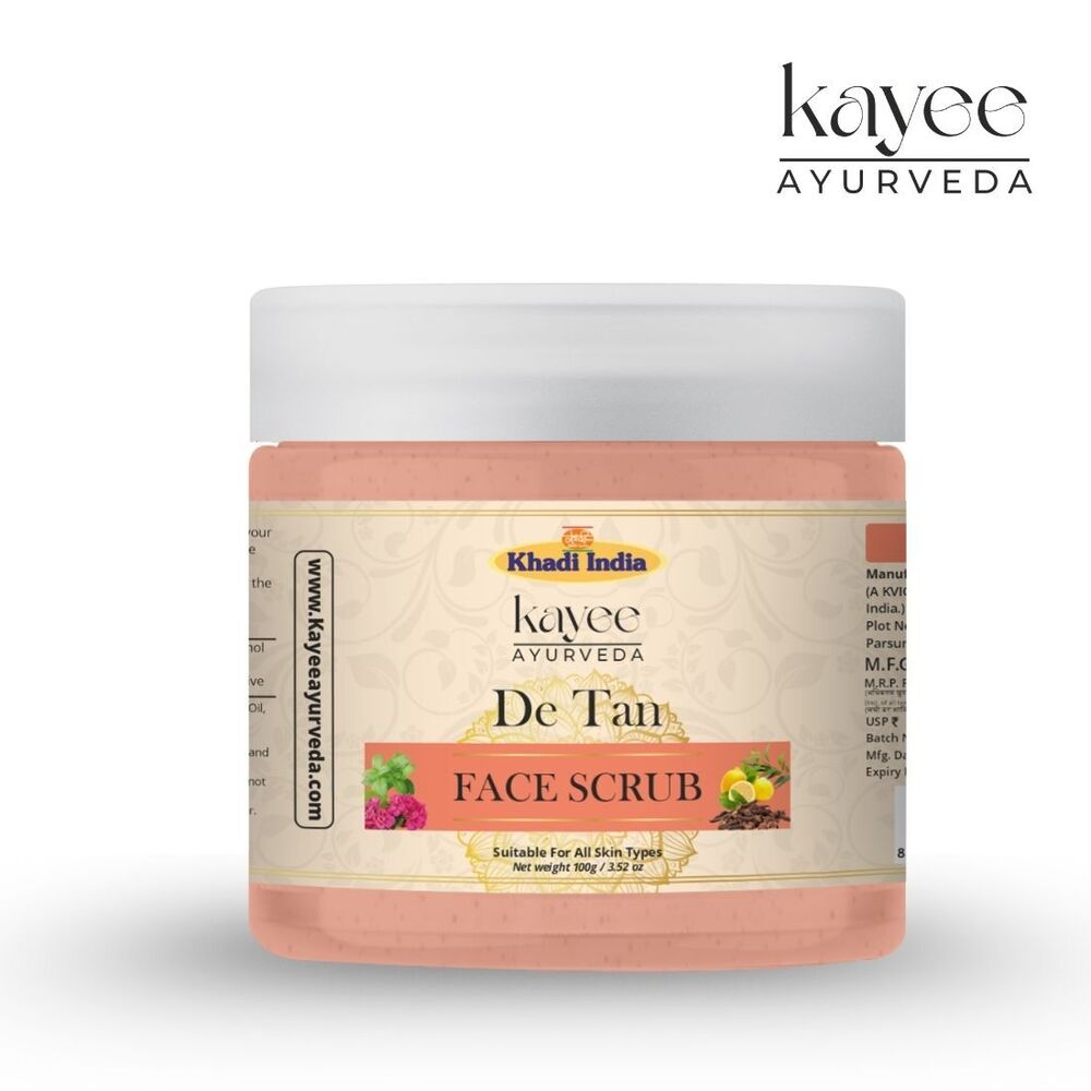 De-Tan Face Scrub Kayee Ayurveda 100gm