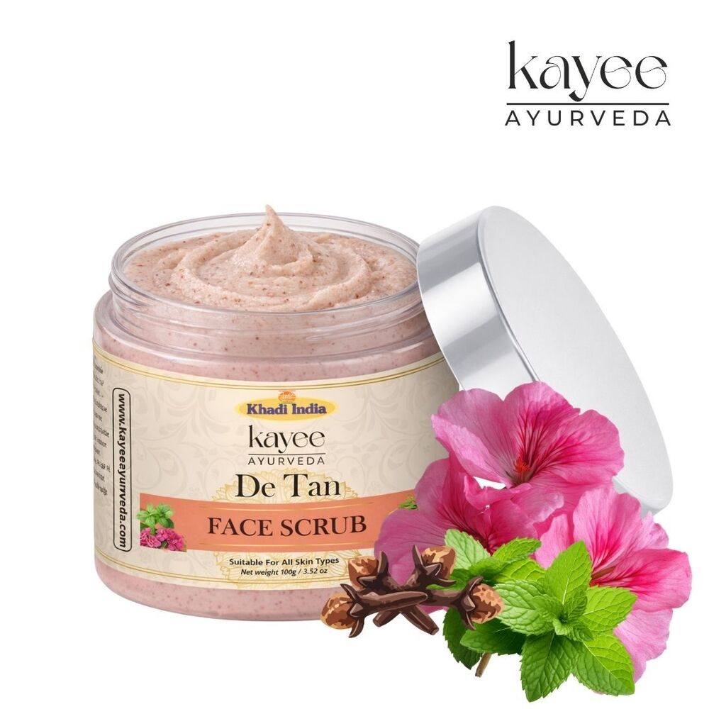 De-Tan Face Scrub Kayee Ayurveda 100gm