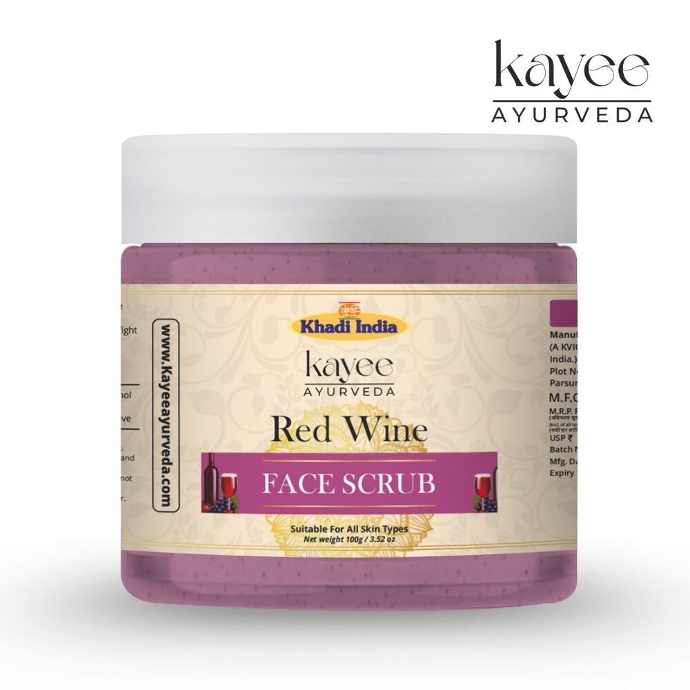 Red Wine Face Scrub Kayee Ayurveda 100gm