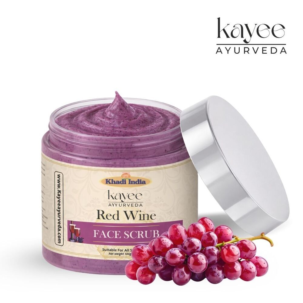 Red Wine Face Scrub Kayee Ayurveda 100gm