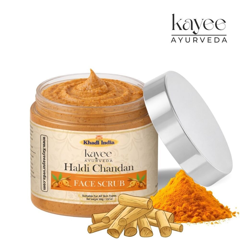 Haldi Chandan Face Scrub Kayee Ayurveda 100gm