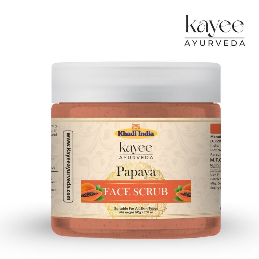 Papaya Face Scrub Kayee Ayurveda 100gm