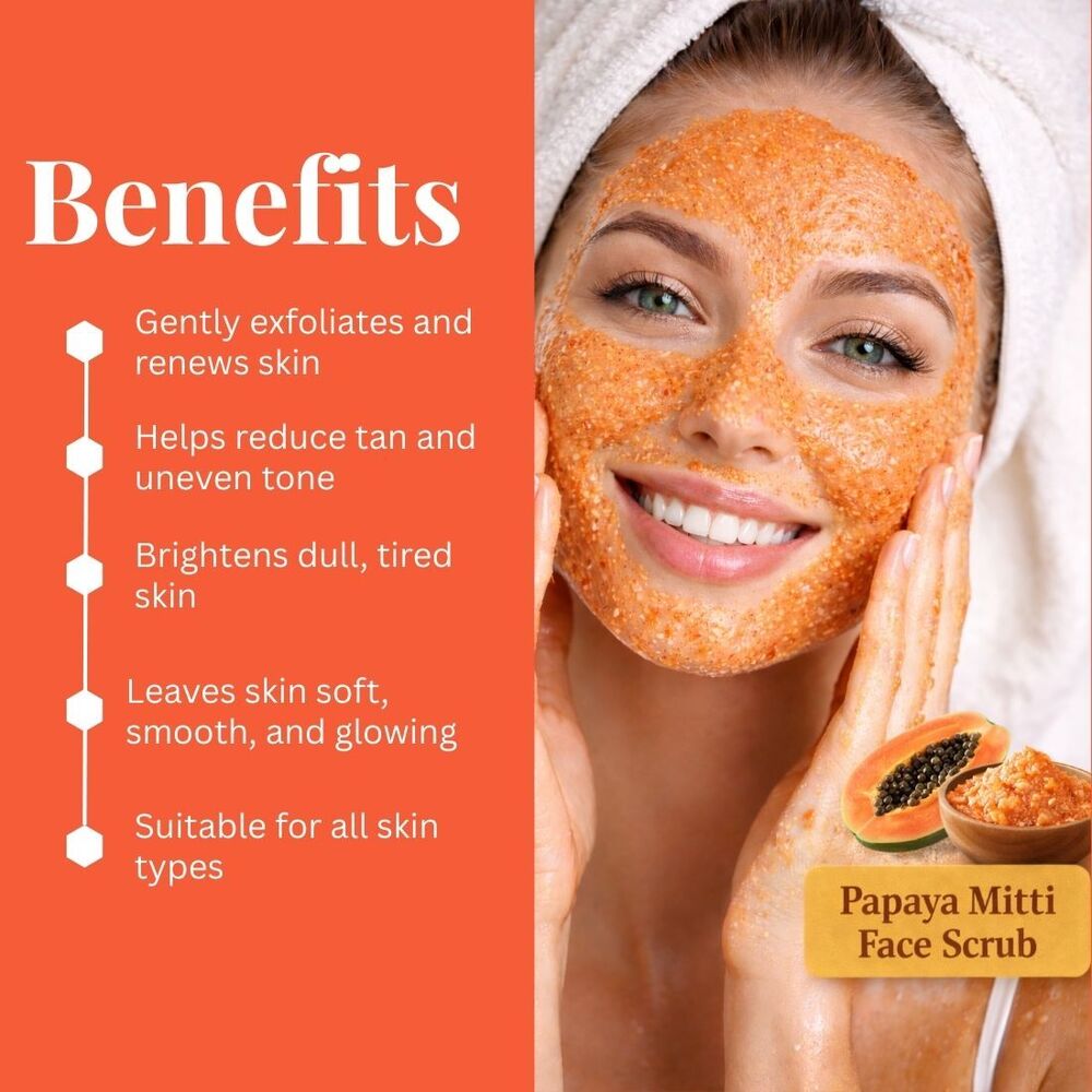 Papaya Face Scrub Kayee Ayurveda 100gm