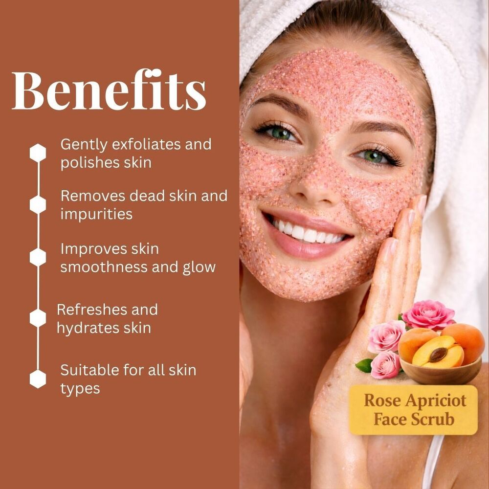 Rose Apricot Face Scrub Kayee Ayurveda 100gm