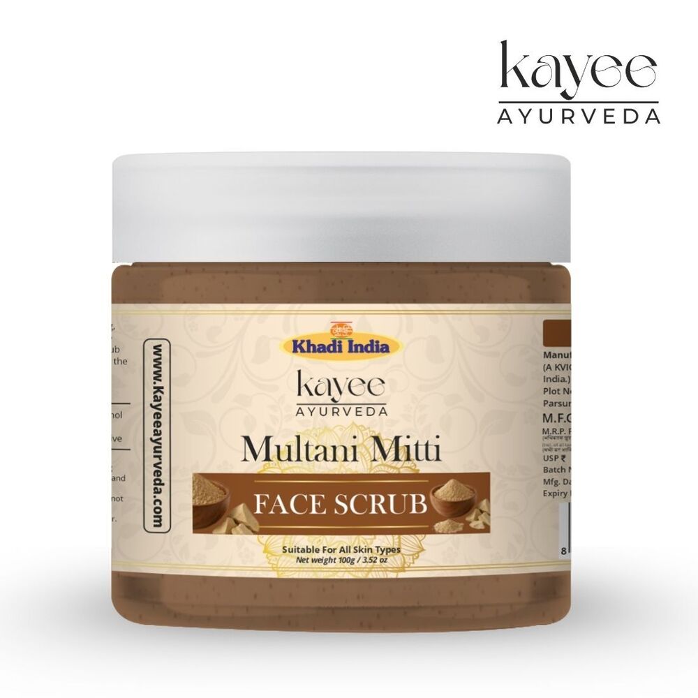 Multani Mitti Face Scrub Kayee Ayurveda 100gm
