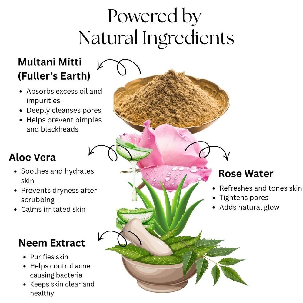 Multani Mitti Face Scrub Kayee Ayurveda 100gm