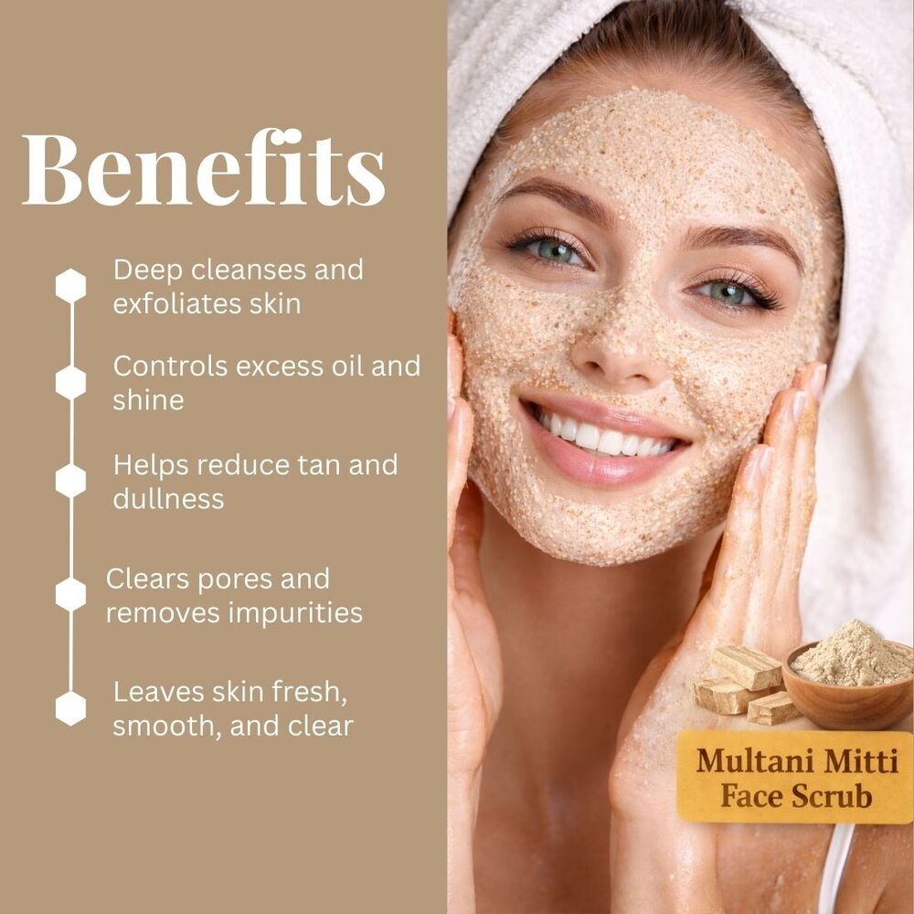 Multani Mitti Face Scrub Kayee Ayurveda 100gm