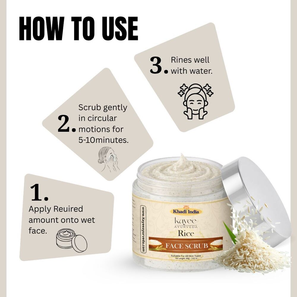 Rice Face Scrub Kayee Ayurveda 100gm