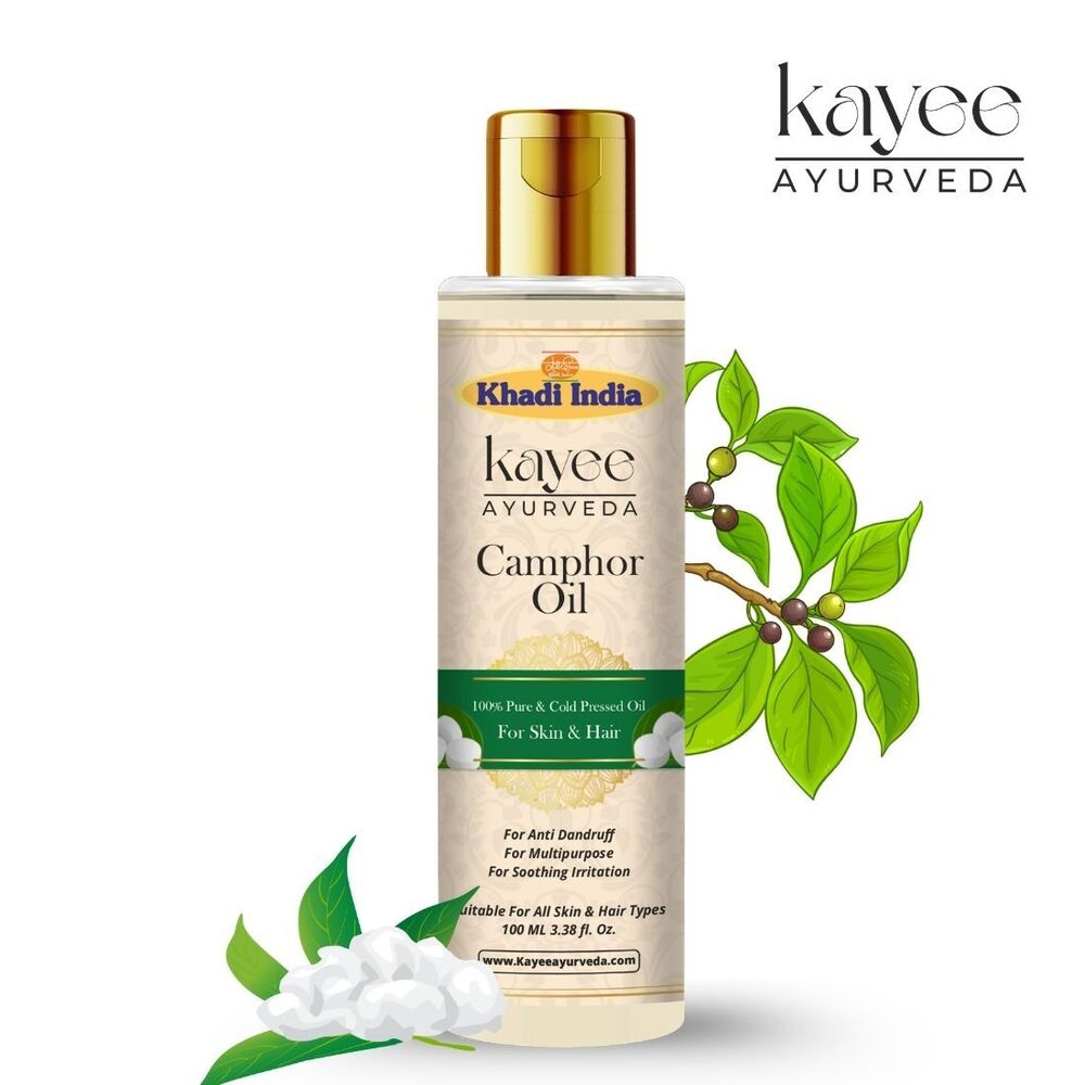 Camphor Oil  For Hair & Skin Kayee Ayurveda 100ml