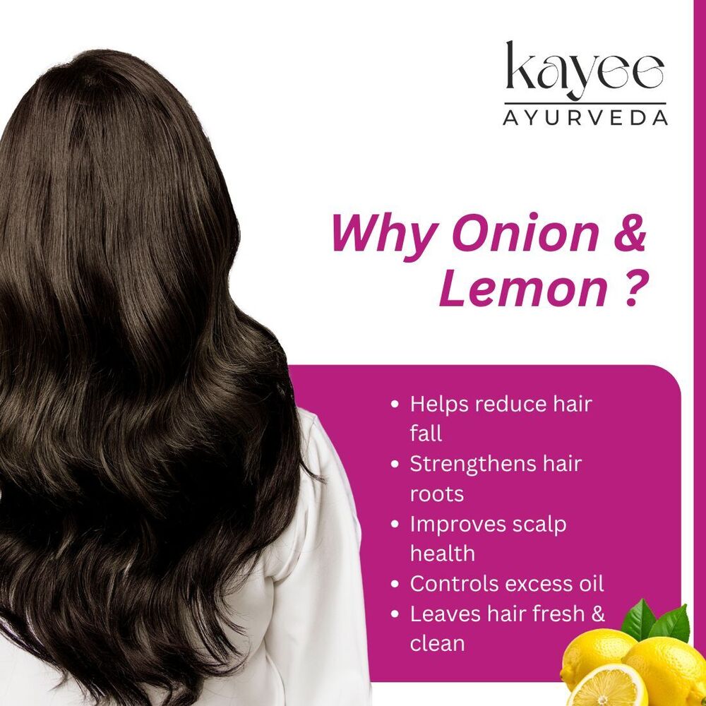 Onion with Lemon Shampoo Kayee Ayurveda