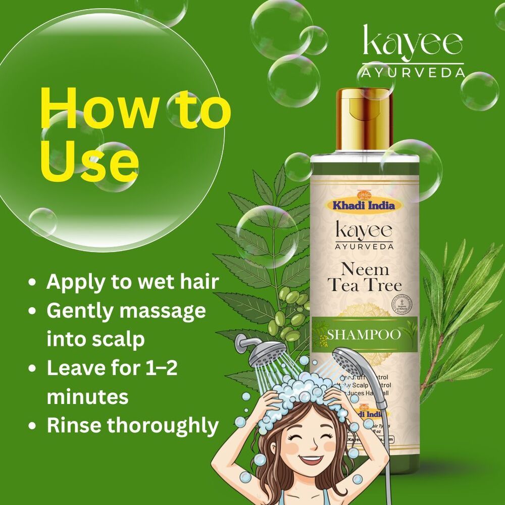 Neem Tea Tree Shampoo Kayee Ayurveda