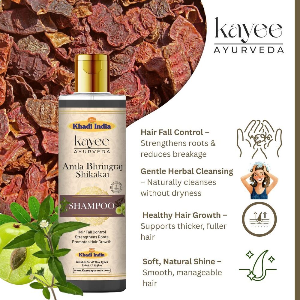 Amla Bhringraj Shikakai Shampoo Kayee Ayurveda