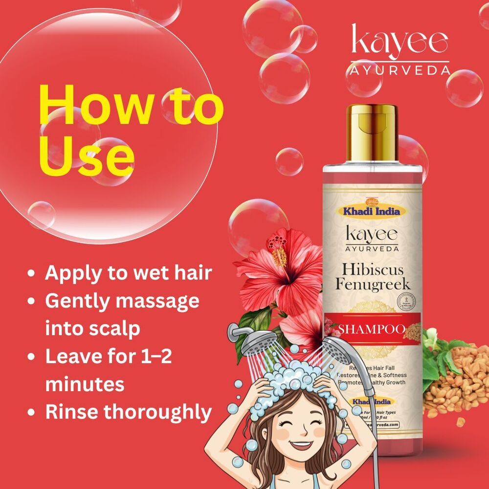 Hibiscus Fenugreek Shampoo Kayee Ayurveda