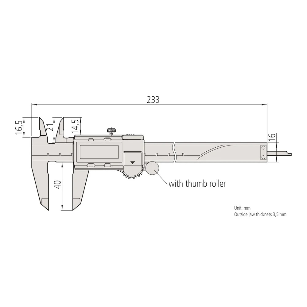 Mitutoyo 500-196-20 Digital Vernier Caliper 150mm / 6 inch Model, VC-09