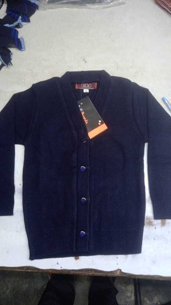 Girls School Uniform Sweaters - Cotton-wool Blend, Customized Size, Blue Color, Long Sleeve, V-neck Style | Stylish School Uniform Solution For All Ages