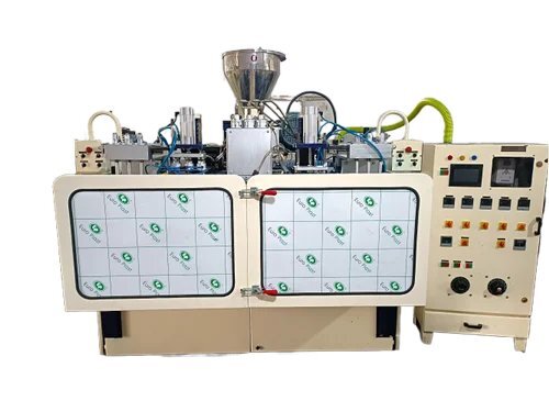 1 Ltr Triple Head Double Stage With Auto-Deflashing System - Blow Moulding Type: Extrusion Blow Moulding