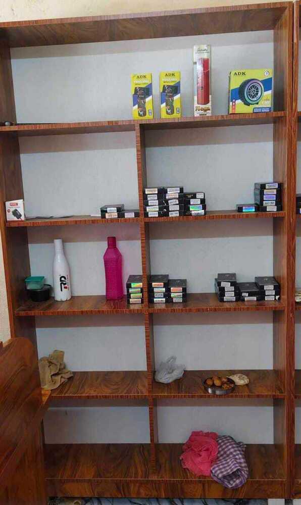 Wooden Kirana Shop Rack And Tables Design