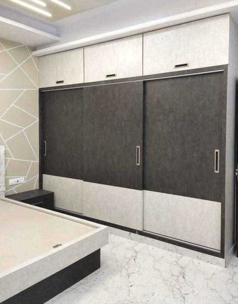 Wooden sliding wardrobe