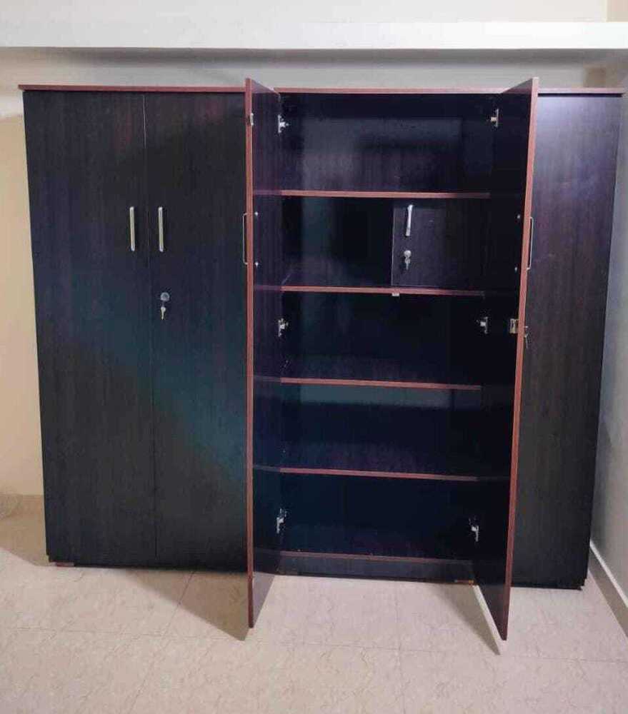 Wooden Wardrobe With Mirror