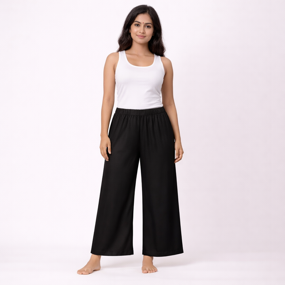 Women Rayon Liva Plazzo