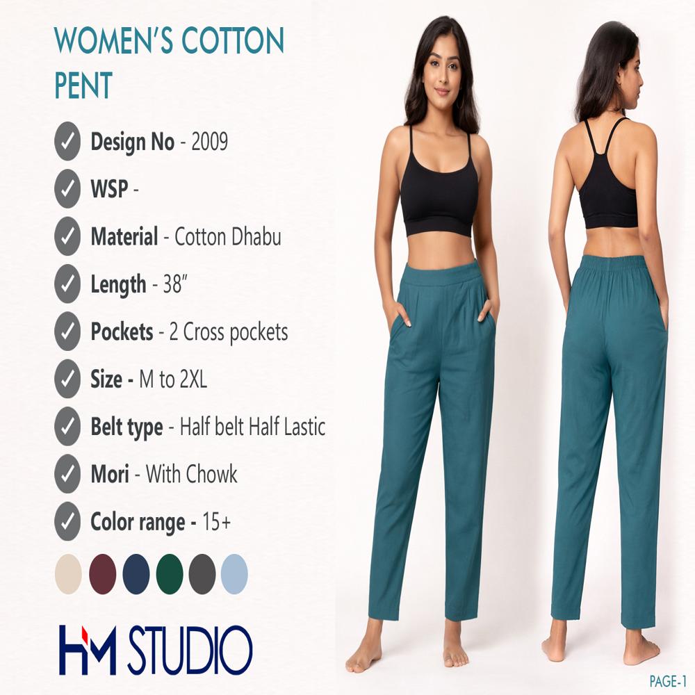 Womens Cotton Pant