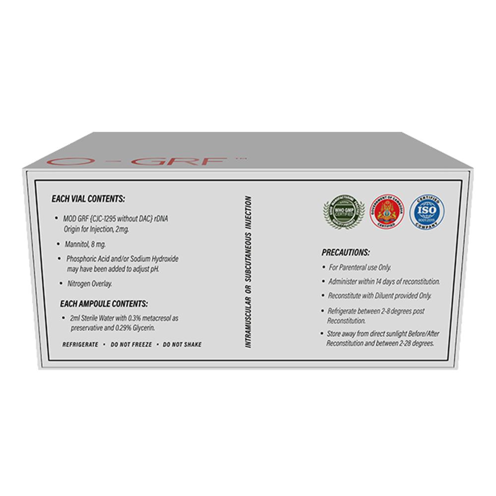 DENIK PHARMA TVANIO GRF (CJC WITHOUT DAC), 2MG X 5 VIAL