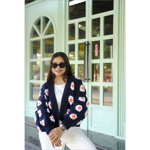 Dark Navy Blue Picnic Cardigan