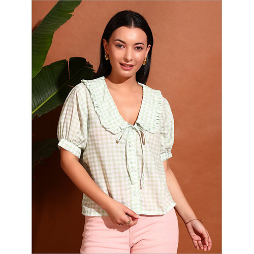 Classy Ghingham Collar Shirt