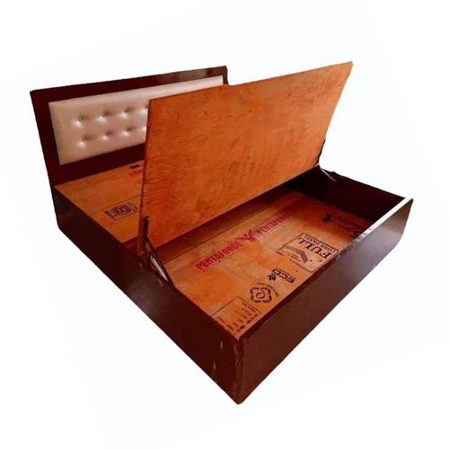Full Size Wooden Double Bed With Storage