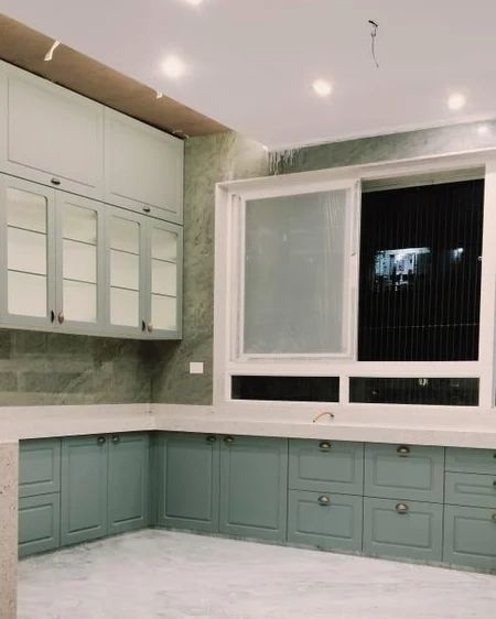 Modular Kitchen With Membrane Shutters