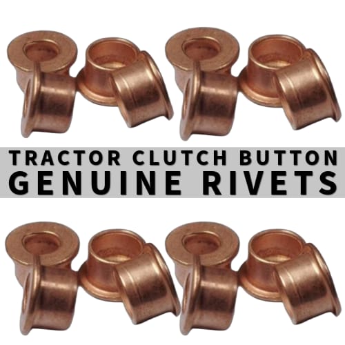 TRACTOR CERAMIC CLUTCH BUTTON GENUINE RIVETS