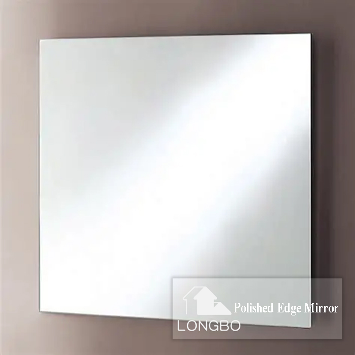 Beveled Edge Mirror /Rough Polished Edge  Mirror with Adhesive Backing