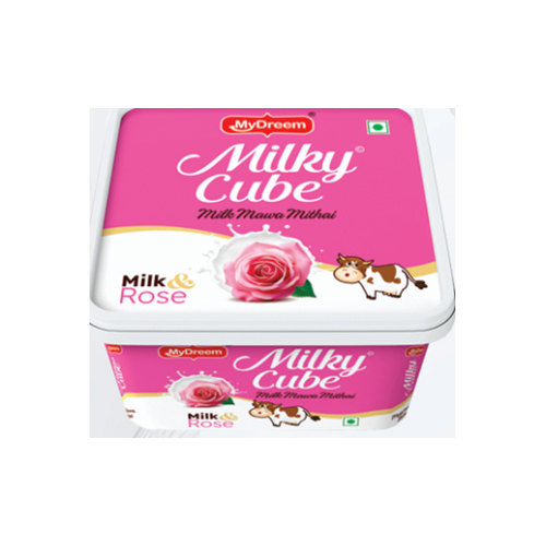 Milky Cube Rose Container