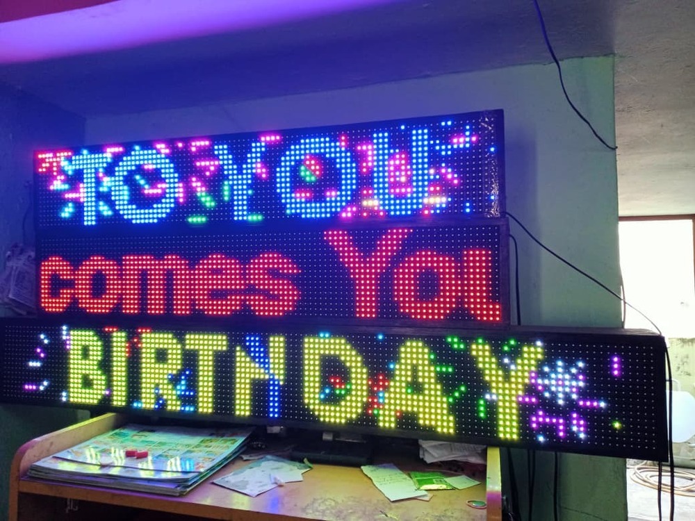 P10 Full Colour Scrolling LED Board