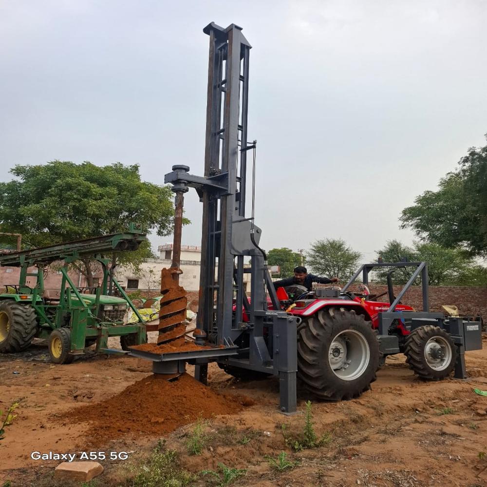 solar piling auger