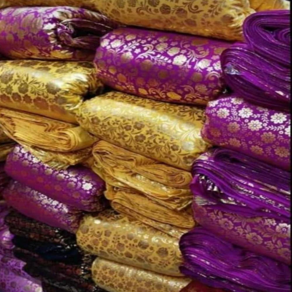 Roto Foil Fabric for Mandap Tent Decoration with High Gloss Metallic Finish and Premium Look