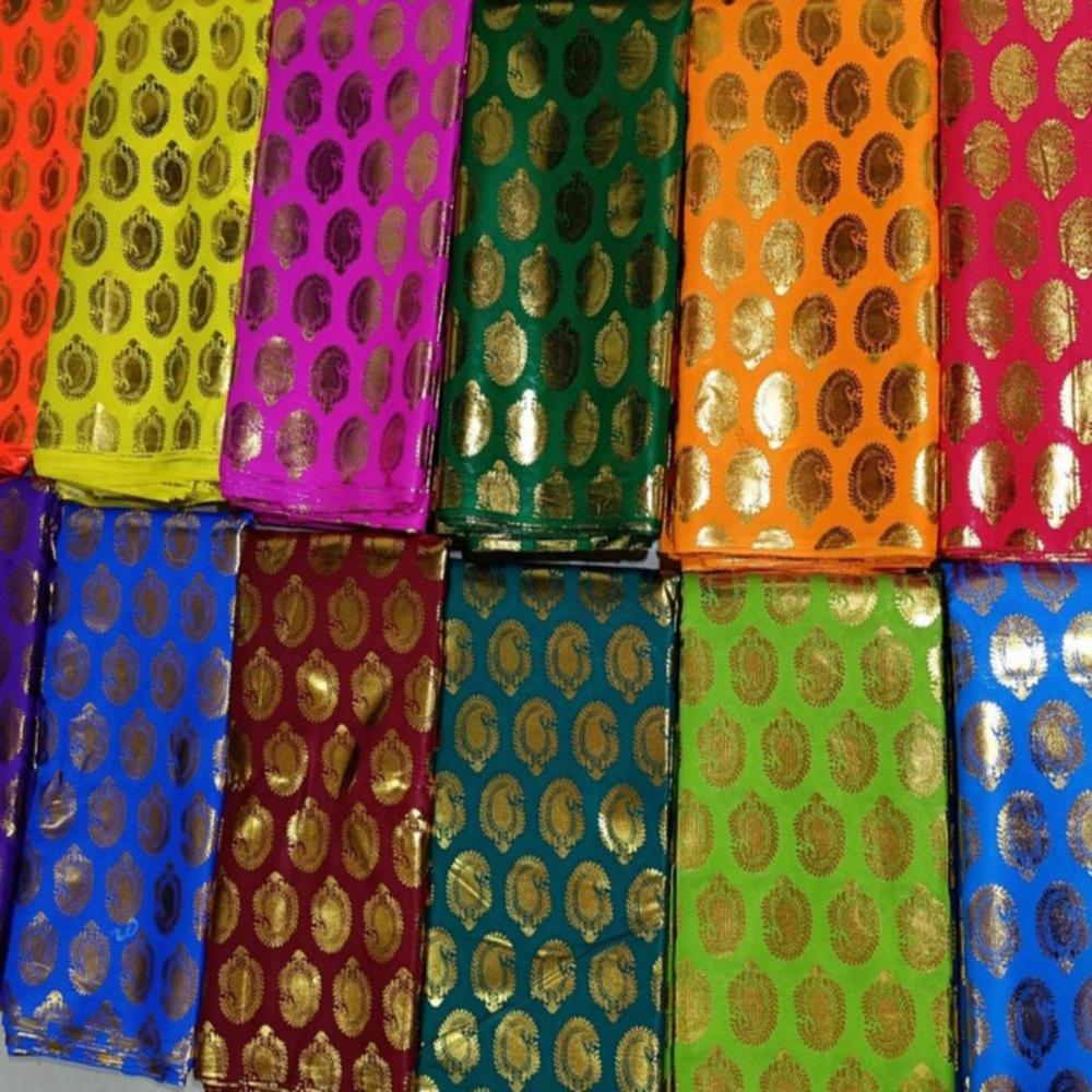 Roto Foil Fabric for Mandap Tent Decoration with High Gloss Metallic Finish and Premium Look