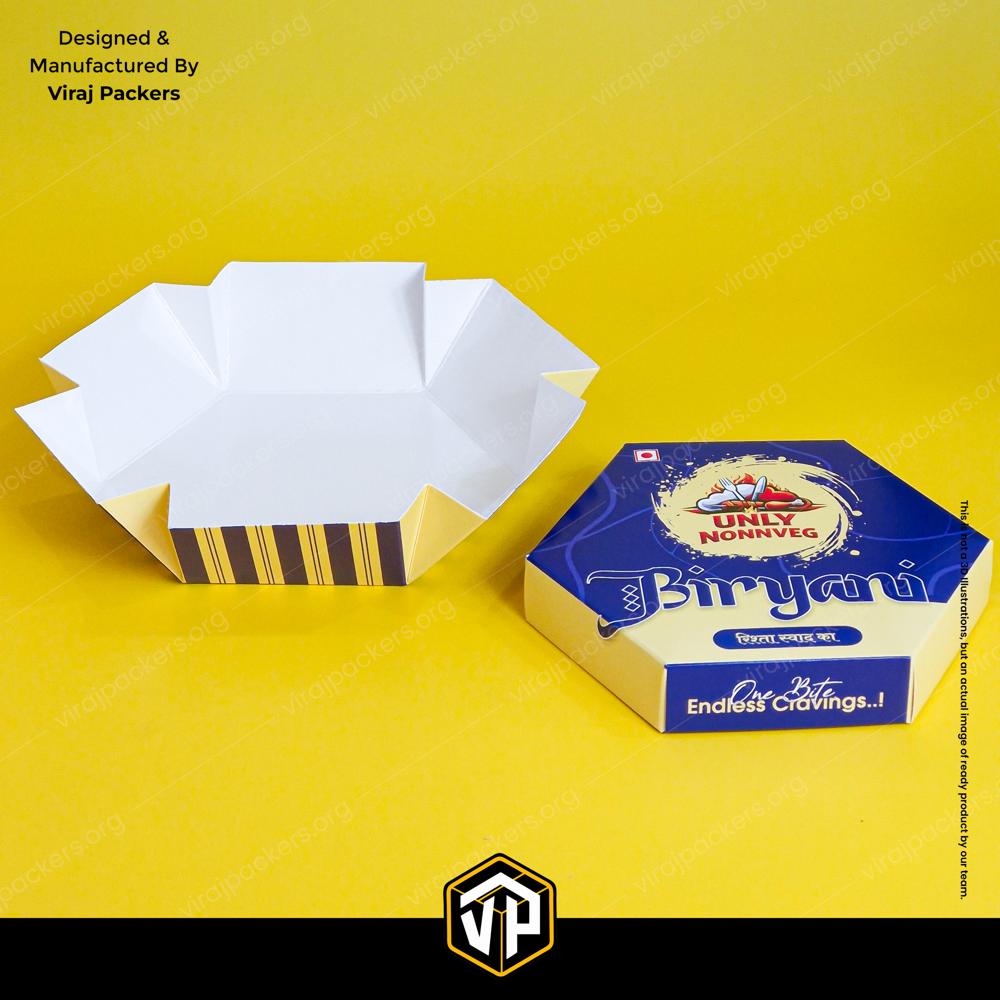 Hexagon Biryani Box Viral Biryani Box