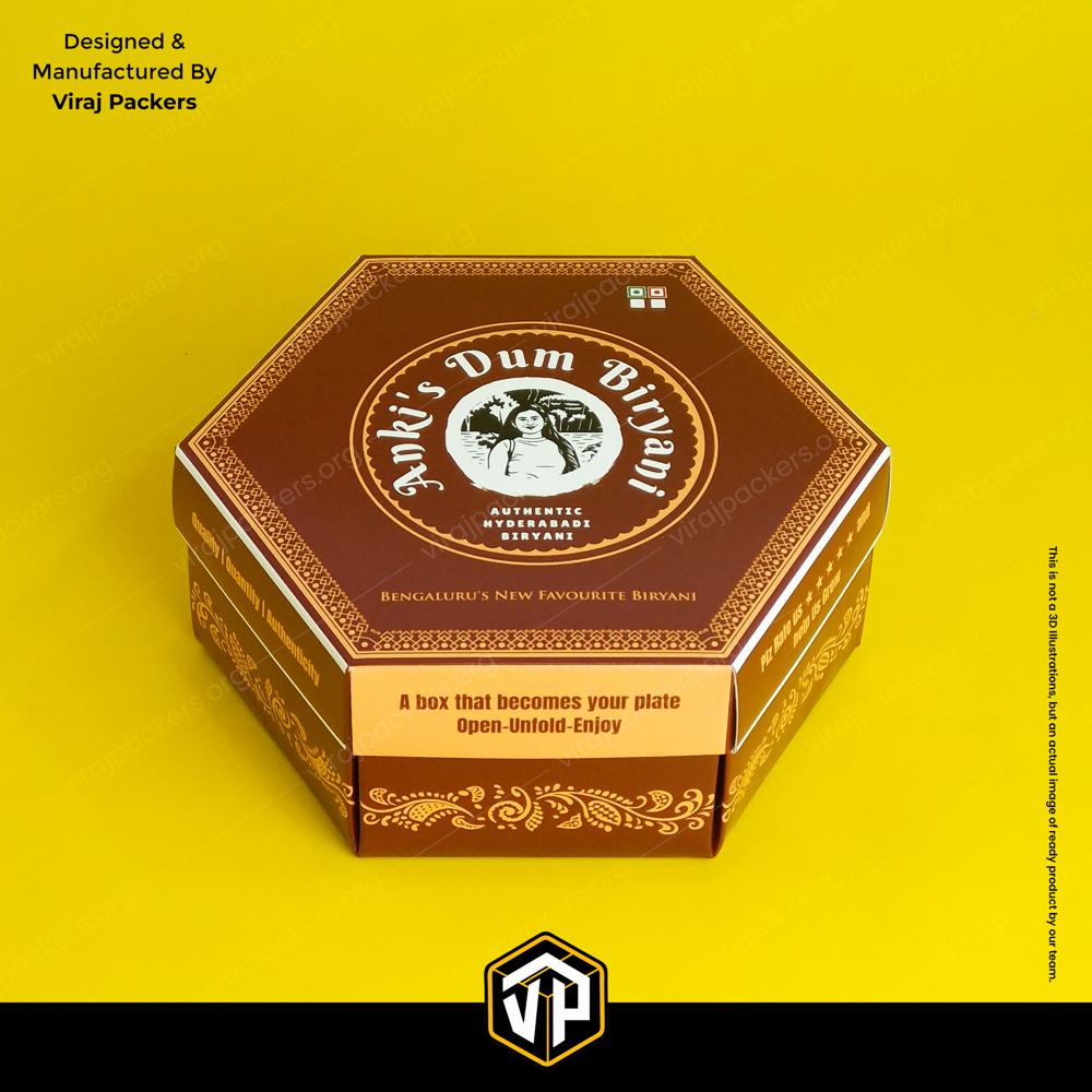 Hexagon Biryani Box Viral Biryani Box
