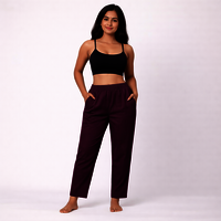 Womens Cotton Satin Lycra Pant - Color: All